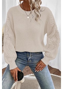Sweter RETILSA WHITE ze sklepu Ivet Shop w kategorii Swetry damskie - zdjęcie 162628373