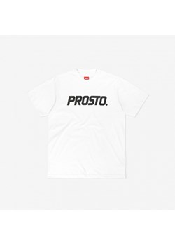 Męski t-shirt z nadrukiem Prosto Legacy - biały ze sklepu Sportstylestory.com w kategorii T-shirty męskie - zdjęcie 162641801