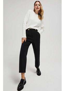 Spodnie z kantem czarne 3927, Kolor czarny, Rozmiar XS, Moodo ze sklepu Primodo w kategorii Spodnie damskie - zdjęcie 162643540