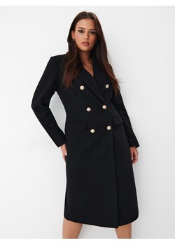 Mohito - Płaszcz z wełną - Czarny ze sklepu Mohito w kategorii Płaszcze damskie - zdjęcie 162689061