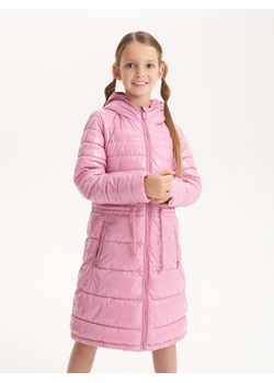 Reserved - Długi pikowany płaszcz - fioletowy ze sklepu Reserved w kategorii Płaszcze dziewczęce - zdjęcie 162690171