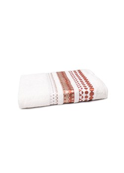Bawełniany ręcznik w kolorze kremowym o wymiarach 70x140 cm ze sklepu 5.10.15 w kategorii Ręczniki - zdjęcie 162696782