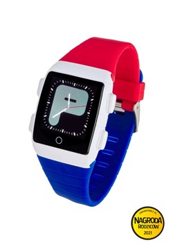 Smartwatch Garett Teen 5 niebiesko-czerwony ze sklepu 5.10.15 w kategorii Zegarki - zdjęcie 162696941