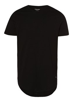 Jack & Jones T-shirt męski Mężczyźni Bawełna czarny jednolity ze sklepu vangraaf w kategorii T-shirty męskie - zdjęcie 162702224