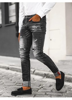 Spodnie jeansowe męskie czarne OZONEE NB/MP0126N ze sklepu ozonee.pl w kategorii Jeansy męskie - zdjęcie 162703051