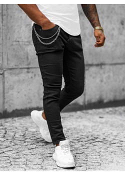 Spodnie jeansowe męskie czarne OZONEE E/5608/01 ze sklepu ozonee.pl w kategorii Spodnie męskie - zdjęcie 162703063