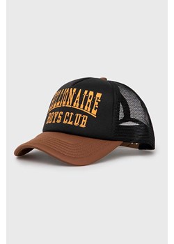 Billionaire Boys Club czapka z daszkiem VARSITY LOGO TRUCKER CAP kolor czarny z nadrukiem B23359 ze sklepu PRM w kategorii Czapki z daszkiem męskie - zdjęcie 162705584