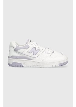 New Balance sneakersy skórzane kolor biały BBW550BV ze sklepu PRM w kategorii Buty sportowe damskie - zdjęcie 162705592