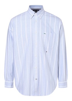 Tommy Hilfiger Koszula męska Mężczyźni Modern Fit Bawełna jasnoniebieski w paski ze sklepu vangraaf w kategorii Koszule męskie - zdjęcie 162706480