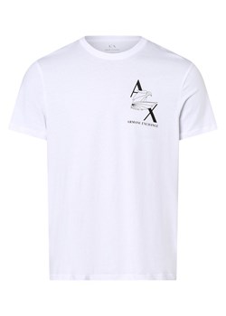 Armani Exchange T-shirt męski Mężczyźni Bawełna biały nadruk ze sklepu vangraaf w kategorii T-shirty męskie - zdjęcie 162706504