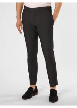 Strellson Męskie spodnie od garnituru modułowego Mężczyźni Super Slim Fit Sztuczne włókno granatowy wypukły wzór tkaniny ze sklepu vangraaf w kategorii Spodnie męskie - zdjęcie 162706574