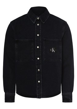 Calvin Klein Jeans Koszula męska Mężczyźni Comfort Fit Bawełna denim jednolity ze sklepu vangraaf w kategorii Kurtki męskie - zdjęcie 162708171