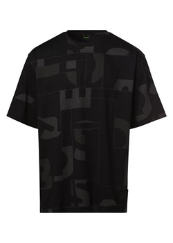 BOSS Green T-shirt męski Mężczyźni Bawełna czarny nadruk ze sklepu vangraaf w kategorii T-shirty męskie - zdjęcie 162708172