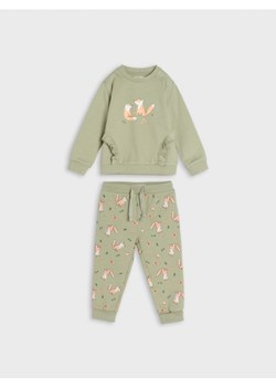 Sinsay - Komplet: bluza i spodnie - zielony ze sklepu Sinsay w kategorii Dresy dla niemowlaka - zdjęcie 162716604