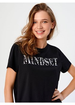 Sinsay - Koszulka z napisem - czarny ze sklepu Sinsay w kategorii Bluzki damskie - zdjęcie 162716622