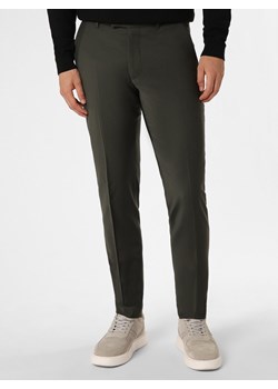 Drykorn Męskie spodnie od garnituru modułowego Mężczyźni Regular Fit oliwkowy jednolity ze sklepu vangraaf w kategorii Spodnie męskie - zdjęcie 162718202