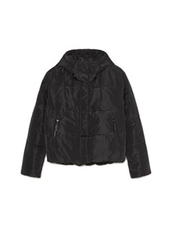 Cropp - Czarna kurtka z kapturem - czarny ze sklepu Cropp w kategorii Kurtki damskie - zdjęcie 162727024