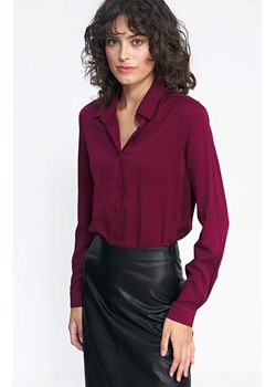 Bordowa koszula damska z wiskozy K72, Kolor bordowy, Rozmiar 40, Nife ze sklepu Primodo w kategorii Koszule damskie - zdjęcie 162735633