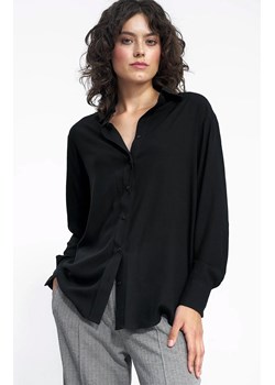 Czarna wiskozowa koszula damska K73, Kolor czarny, Rozmiar 36, Nife ze sklepu Primodo w kategorii Koszule damskie - zdjęcie 162735642