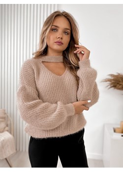 sweter wicht beżowy one size ze sklepu UBRA w kategorii Swetry damskie - zdjęcie 162736111
