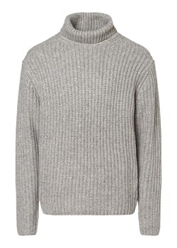 Finshley & Harding London Sweter męski Mężczyźni Sztuczne włókno jasny szary marmurkowy ze sklepu vangraaf w kategorii Swetry męskie - zdjęcie 162738542