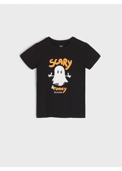 Sinsay - Koszulka z nadrukiem - czarny ze sklepu Sinsay w kategorii T-shirty chłopięce - zdjęcie 162740143