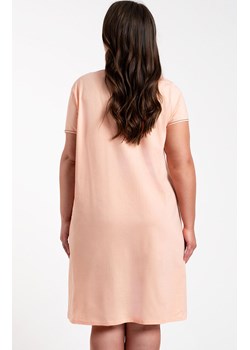 Koszula nocna damska łososiowa z krótkim rękawem Arietta, Kolor łososiowy, Rozmiar S, Italian Fashion ze sklepu Intymna w kategorii Koszule nocne - zdjęcie 162743460