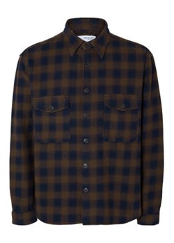 Selected Homme Koszula 16090168 Brązowy Loose Fit ze sklepu MODIVO w kategorii Koszule męskie - zdjęcie 162745250