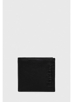 Barbour portfel skórzany męski kolor czarny ze sklepu ANSWEAR.com w kategorii Portfele męskie - zdjęcie 162747461