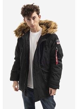 Alpha Industries kurtka Polar Jacket męska kolor czarny zimowa 123144.03 ze sklepu PRM w kategorii Kurtki męskie - zdjęcie 162750853