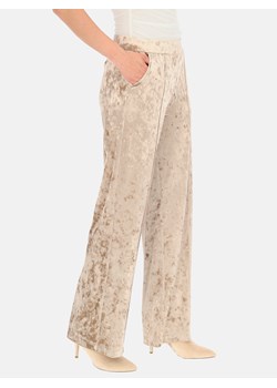 Kremowe aksamitne spodnie z lejącej tkaniny Red Button Colette ze sklepu Eye For Fashion w kategorii Spodnie damskie - zdjęcie 162755762