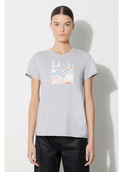 Columbia t-shirt sportowy Sun Trek Sun Trek kolor szary 1931753 ze sklepu PRM w kategorii Bluzki damskie - zdjęcie 162757711