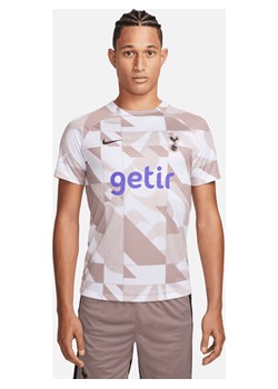 Męska przedmeczowa koszulka piłkarska z krótkim rękawem Nike Dri-FIT Tottenham Hotspur Academy Pro (wersja trzecia) - Biel ze sklepu Nike poland w kategorii T-shirty męskie - zdjęcie 162757774