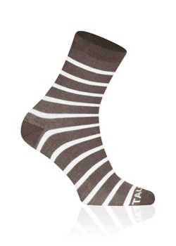 Skarpetki długie w paski S158D Lars, Kolor beżowy-ecru, Rozmiar 35-38, Italian Fashion ze sklepu Primodo w kategorii Skarpetki damskie - zdjęcie 162760293
