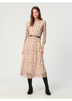 Sinsay - Sukienka midi z paskiem - wielobarwny ze sklepu Sinsay w kategorii Sukienki - zdjęcie 162770792