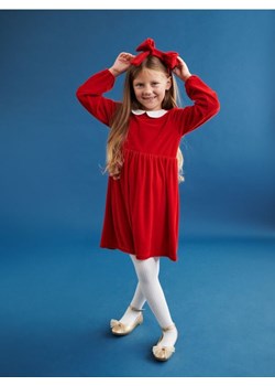 Sinsay - Sukienka z marszczeniami - czerwony ze sklepu Sinsay w kategorii Sukienki dziewczęce - zdjęcie 162771401