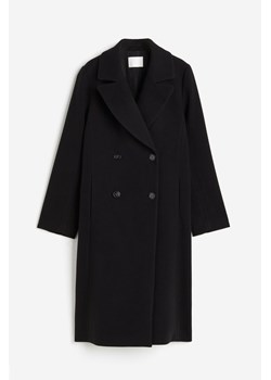 H & M - Dwurzędowy płaszcz - Czarny ze sklepu H&M w kategorii Płaszcze damskie - zdjęcie 162774400