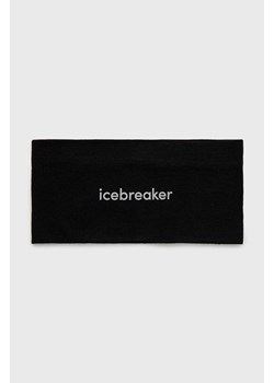 Icebreaker opaska na głowę Mer 200 Oasis Headband kolor czarny IB0A56SG0011 ze sklepu ANSWEAR.com w kategorii Opaski damskie - zdjęcie 162776251
