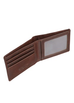 Ultra cienki portfel męski skórzany typu SLIM (Brąz) ze sklepu Koruma ID Protection w kategorii Portfele męskie - zdjęcie 162782992