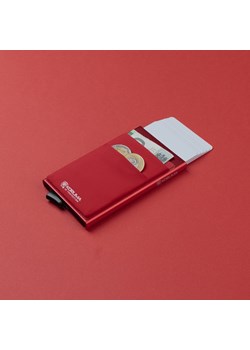 Aluminiowy portfel z wysuwanymi kartami i ochroną kart zbliżeniowych (Czerwony) ze sklepu Koruma ID Protection w kategorii Etui - zdjęcie 162783303