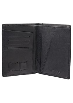 Skórzany portfel podróżny na karty oraz dokumenty zbliżeniowe (czarny) ze sklepu Koruma ID Protection w kategorii Portfele męskie - zdjęcie 162783592