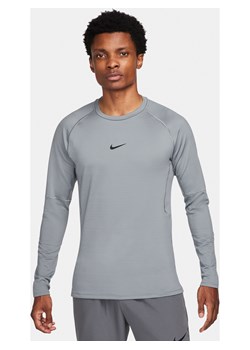 Męska koszulka z długim rękawem Nike Pro Warm - Szary ze sklepu Nike poland w kategorii T-shirty męskie - zdjęcie 162784233
