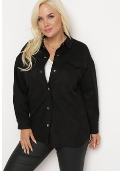 Czarna Koszula Zapinana na Metaliczne Napy Eminasette ze sklepu Born2be Odzież w kategorii Koszule damskie - zdjęcie 162790613