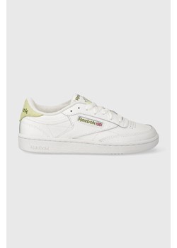 Reebok sneakersy skórzane Club C 85 kolor biały ze sklepu PRM w kategorii Buty sportowe męskie - zdjęcie 162791591