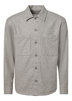 Calvin Klein Koszula męska Mężczyźni Regular Fit Wełna szary jednolity ze sklepu vangraaf w kategorii Koszule męskie - zdjęcie 162792680