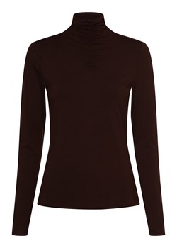 Franco Callegari Damska koszulka z długim rękawem Kobiety Dżersej czekoladowy jednolity ze sklepu vangraaf w kategorii Bluzki damskie - zdjęcie 162792693