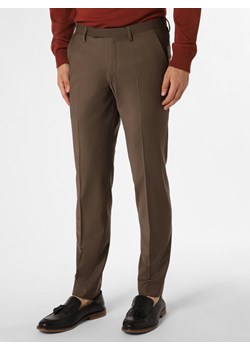 Cinque Męskie spodnie od garnituru modułowego Mężczyźni Slim Fit czekoladowy jednolity ze sklepu vangraaf w kategorii Spodnie męskie - zdjęcie 162792743