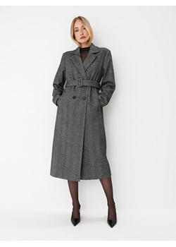 Mohito - Długi płaszcz z wełną - Szary ze sklepu Mohito w kategorii Płaszcze damskie - zdjęcie 162799863
