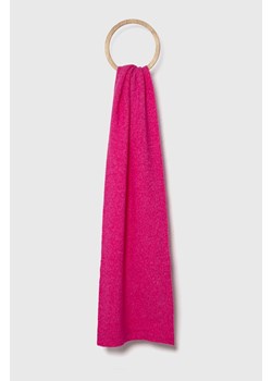 Samsoe Samsoe szalik wełniany kolor różowy melanżowy ze sklepu ANSWEAR.com w kategorii Szaliki i chusty damskie - zdjęcie 162805112