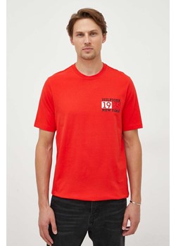 Tommy Hilfiger t-shirt bawełniany kolor pomarańczowy z nadrukiem ze sklepu ANSWEAR.com w kategorii T-shirty męskie - zdjęcie 162805254